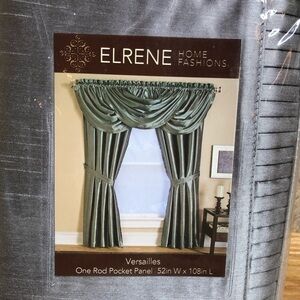 ELRENE Home Fashions Versailles One Rod Pocket